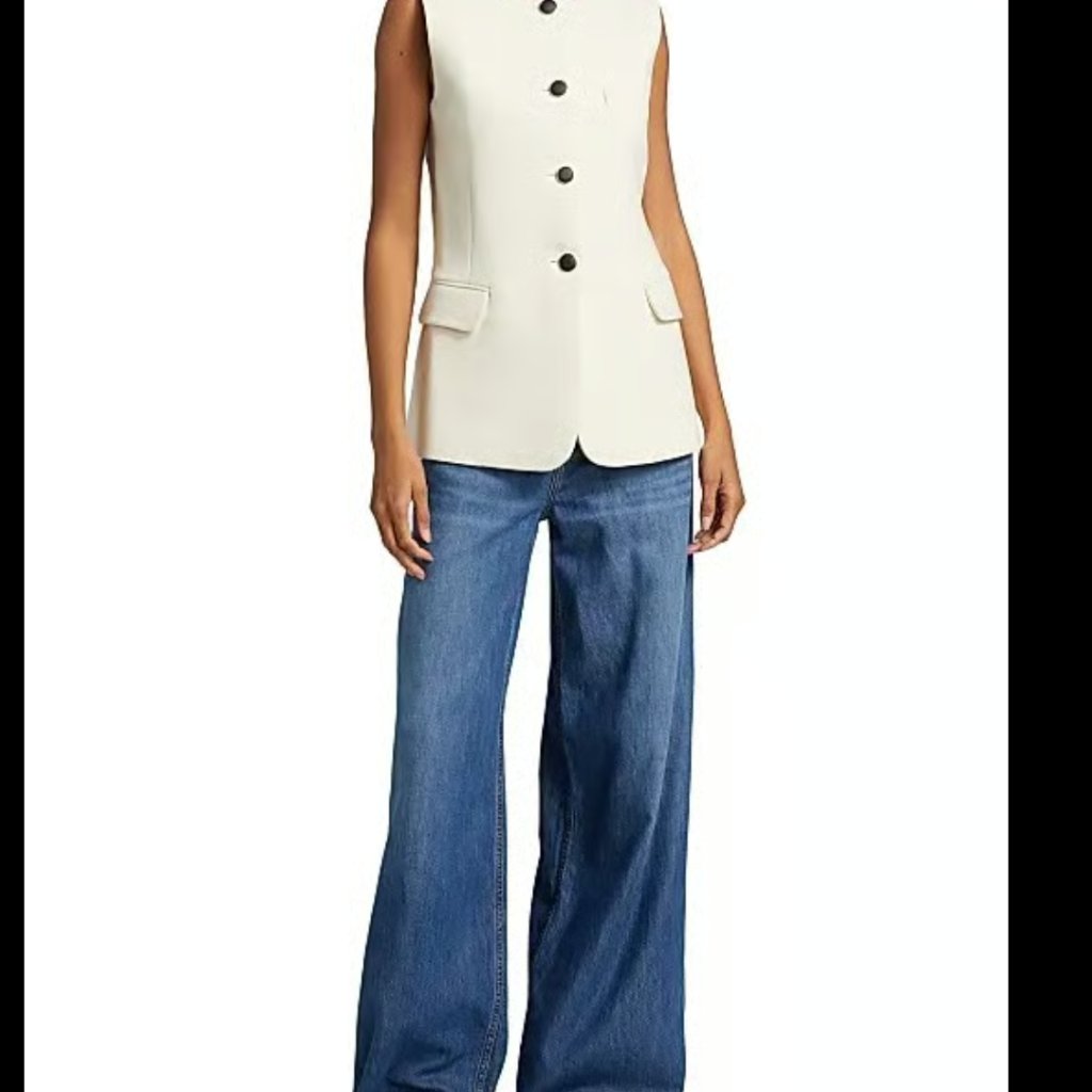 Rag & Bone Bartlet Button-Front Vest Size 6